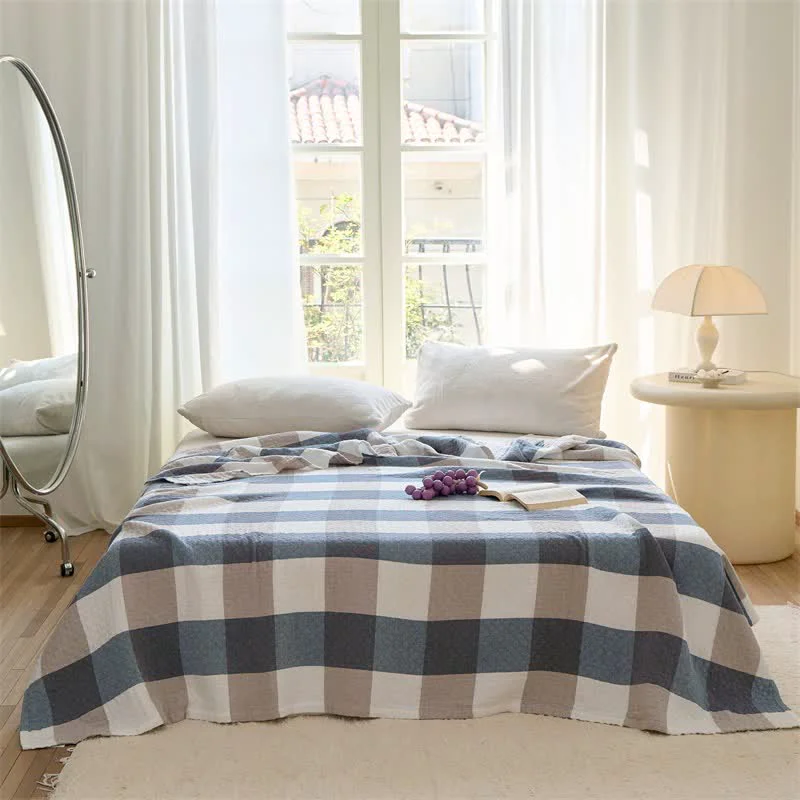 Casual Ownkoti Multi-Tone Plaid Cotton Quilt Trusted