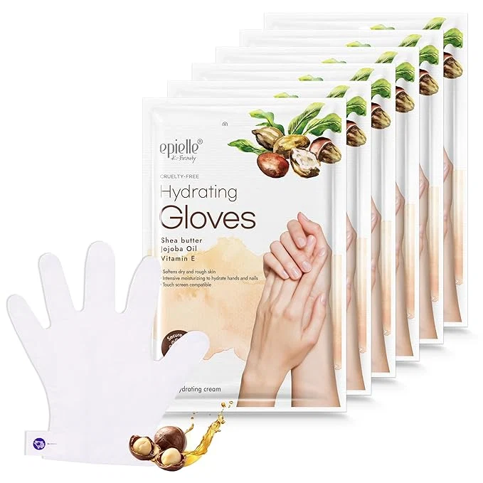Healthy Epielle Hydrating Hand Mask 6 Pairs Relieve and Soften Long-Lasting