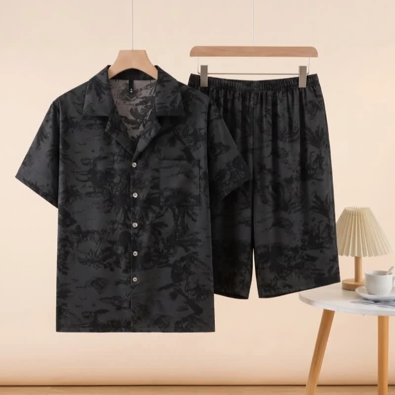Efficient Ownkoti Unisex Dark Pattern Pajama Set Sustainable