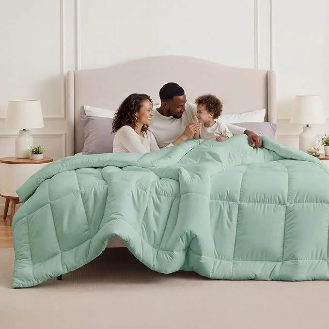Healthy Bedsure Comforter Duvet Insert – Quilted Comforters Oversized King Size All Season Duvet GentleSoft Down Bedding with 8 Tabs Gifts for Women Sage Green Oversized King 116×98 Inches Original Design