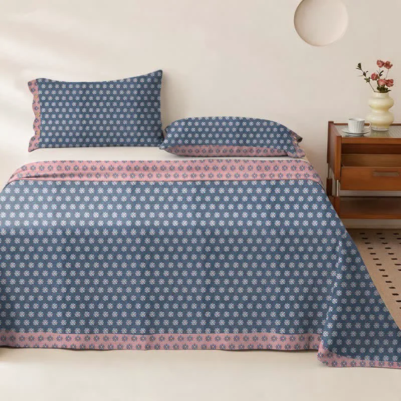 Specialty Ownkoti Daisy Floral Cotton Double Gauze Bedspread Long-Lasting
