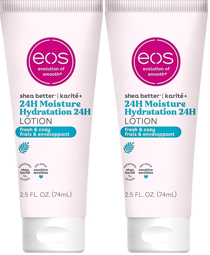 Professional eos 24H Moisture Travel Body Lotion- Fresh Cozy Travel Size Essential Specialty