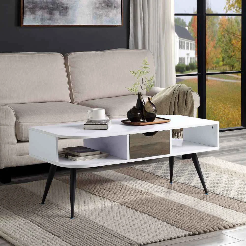 Recyclable Halima – Coffee Table – White amp Black Smart