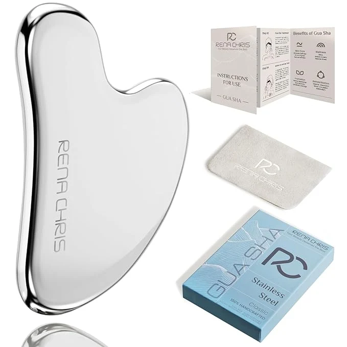 Powerful Rena Chris Gua Sha Facial Tools Stainless Steel Guasha Tool Durable