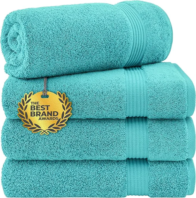Smart Cotton Paradise 4 Piece Turkish Bath Towels Traditional