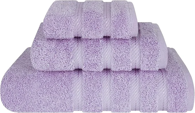 Pure American Soft Linen Premium 3 Piece Towel Set 1 Bath Towel 1 Hand Towel 1 Enhanced
