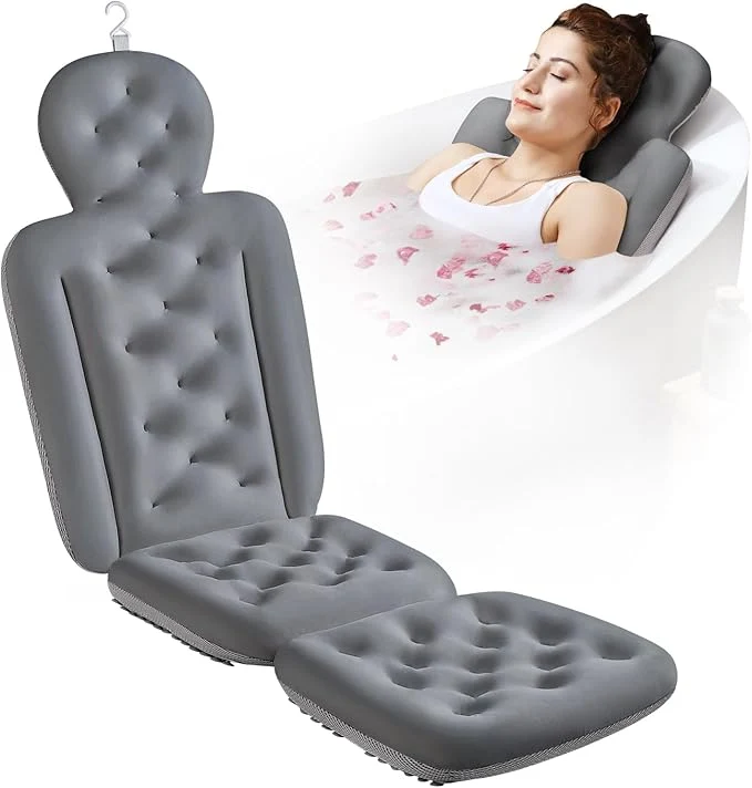 Fashionable Full Body Bath Pillow for Bathtub Thick Bathtub Cushion Luxury Tub Pillow for Breathable