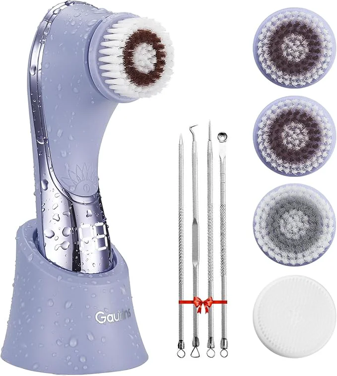 Prestigious Facial Cleansing Brush Face Scrubber Exfoliator Rechargeable IPX7 Waterproof Premium