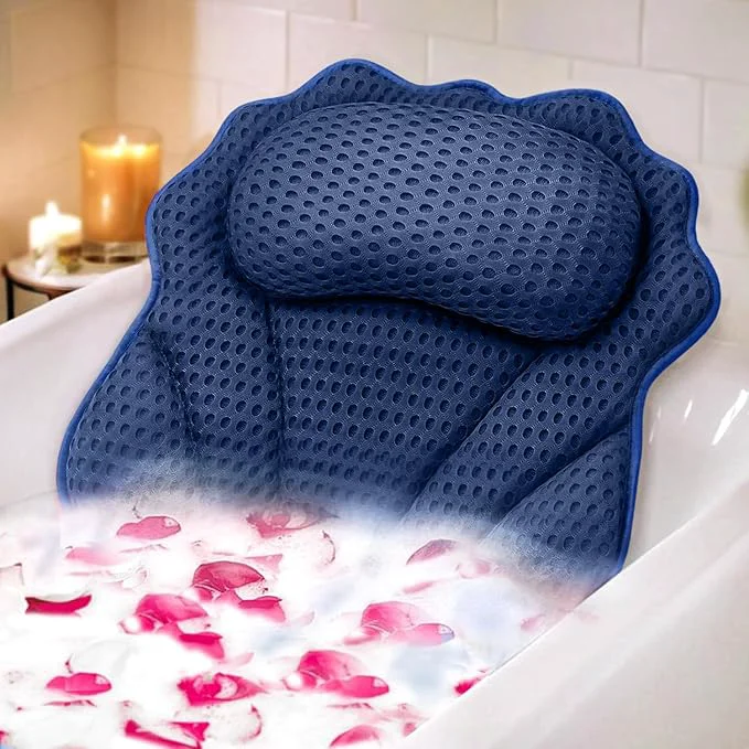 Specialty Bath Pillow RUVINCE Ergonomic Luxury Bathtub Pillow Comfortable