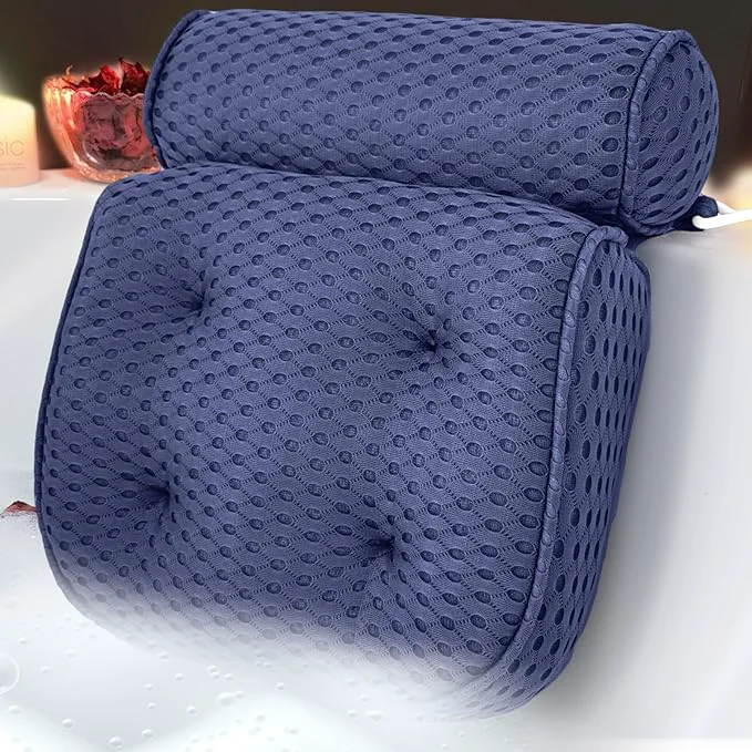 Top-Quality AEROiVi Luxury Bath Pillows for Tub，Bath Pillow Bathtub Pillows for Head and Traditional