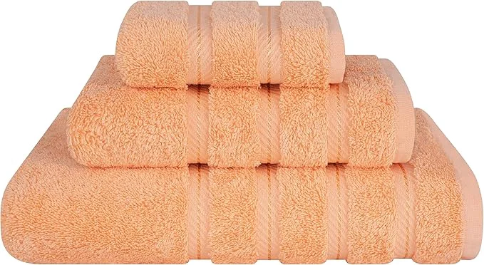 Exceptional American Soft Linen Premium 3 Piece Towel Set 1 Bath Towel 1 Hand Towel 1 Smart