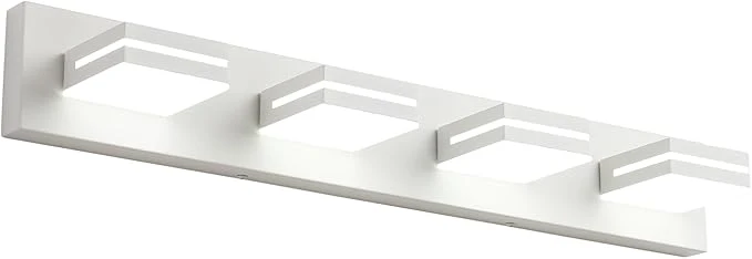 Official SineRise LED Modern Bathroom Vanity Light Fixtures Matte White Modern Acrylic Fine
