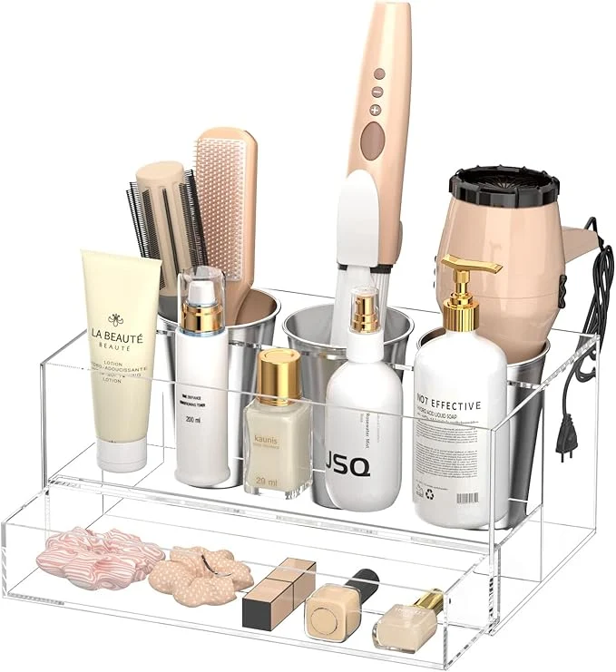 Sustainable NIUBEE Hair Tool Organizer Bathroom Countertop Blow Dryer Holder Vanity Caddy Trendy
