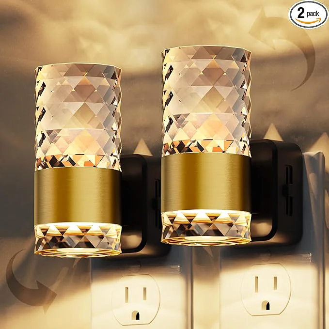 L LOHAS LED Night Light Modern Night Lights Plug into Wall 2 Pack 3000K Soft Efficient