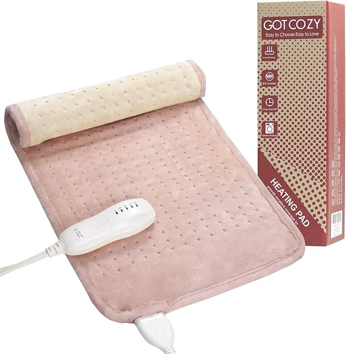 Secure GOTCOZY Heating Pad for Back Pain Relief Cramps Electric Heating Pads for Versatile
