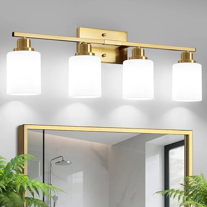 Healthy Ascher Bathroom Light Fixtures 4-Light Vanity Light Over Mirror Wall Lamp First-Class