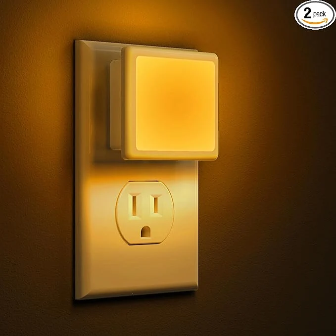 Original L LOHAS LED Night Lights Plug into Wall 2-Pack 0.3W Plug in Night Light Contemporary