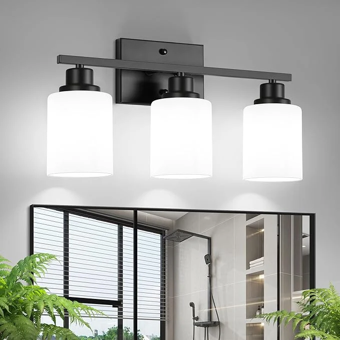 Traditional Ascher Bathroom Light Fixtures 3-Light Vanity Light Over Mirror Wall Lamp Consistent