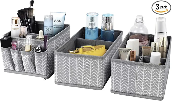 Exceptional VERONLY Cosmetic Storage Bins Makeup Organizer Adjustable Multifunction Authentic