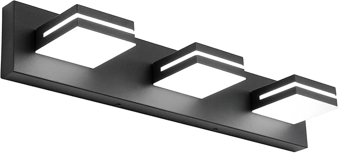 Selected SineRise LED Modern Bathroom Vanity Light Fixtures Dimmable Matte Black Modern Outstanding