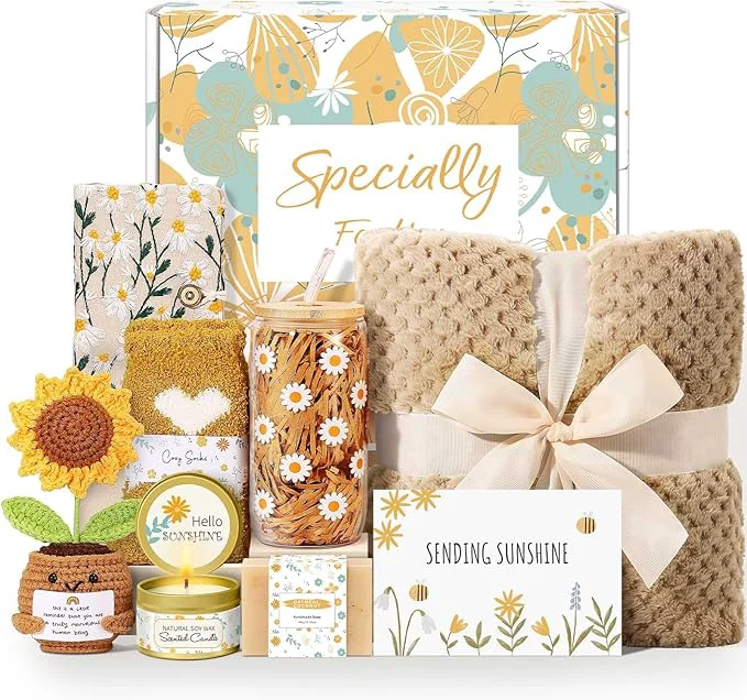 Certified Wasocol Self Care Gifts for Women Gift Baskets，Sending Sunshine Thinking of You Environmentally Friendly