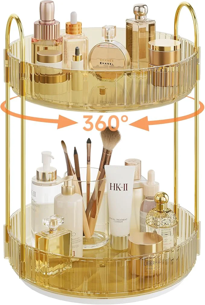 Pure Rotating Makeup Organizer Countertop Skincare Organizers Spinning Perfume Artisan