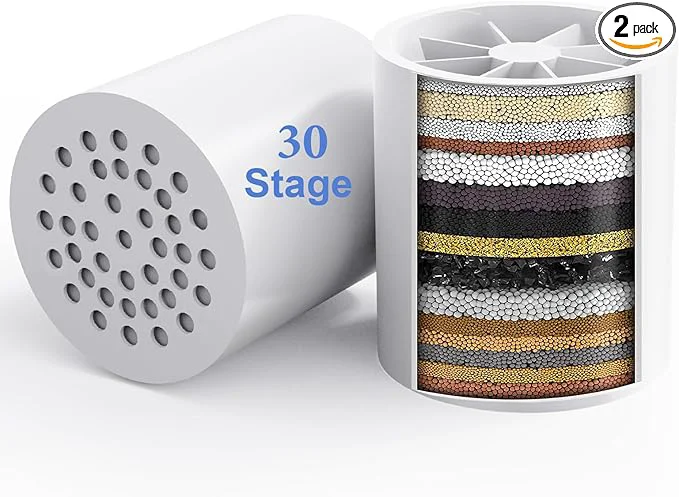 Healthy 2 Pack 30 Stage Universal Shower Filter Cartridge -Removes Chlorine Powerful