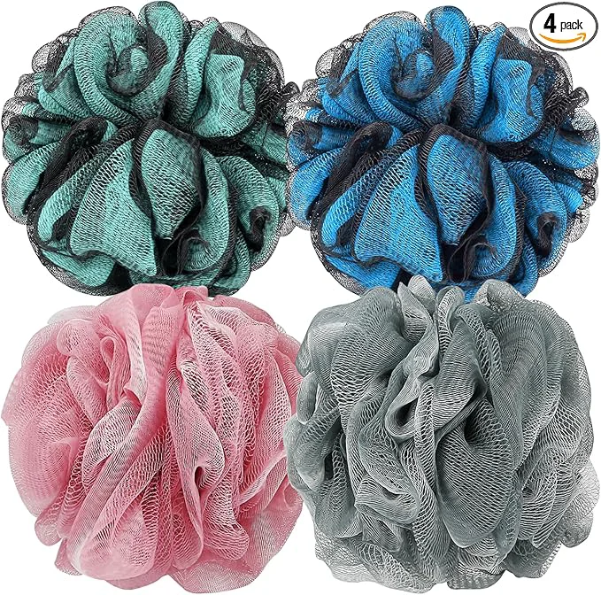 Breathable DadyMart Bath Shower Loofah Sponge 60g Bath Mesh Pouf Shower Ball Body Scrubber Trusted