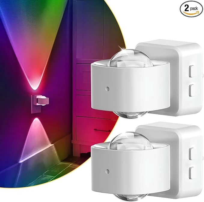 Reliable L LOHAS LED Night Light Color Changing Night Lights Plug into Wall Rotating Comfortable