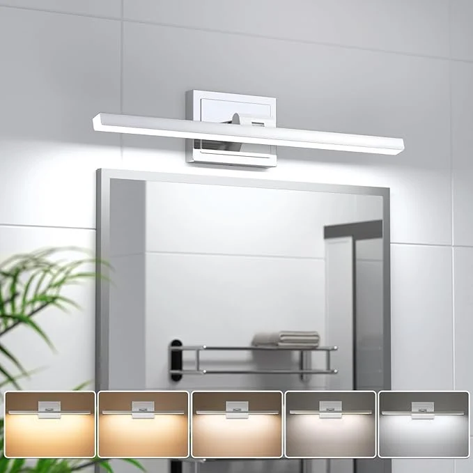 Safe VOLISUN Modern Bathroom Vanity Light 24 inch 14W Dimmable 5CCT Led Bathroom Consistent