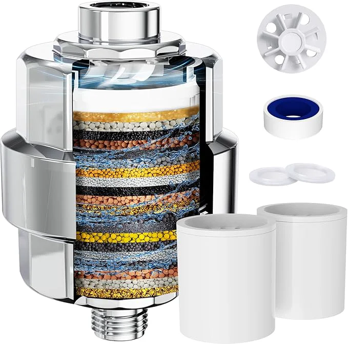 Prestigious Shower Filter EMBATHER 20 Stage Shower Head Filter Contemporary