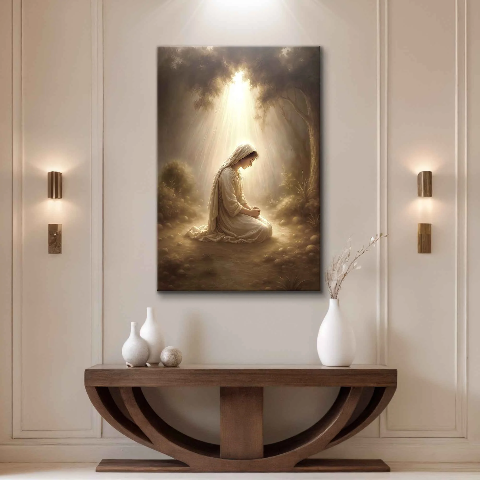 Healthy Mary Praying Faith Wall Art II Consistent