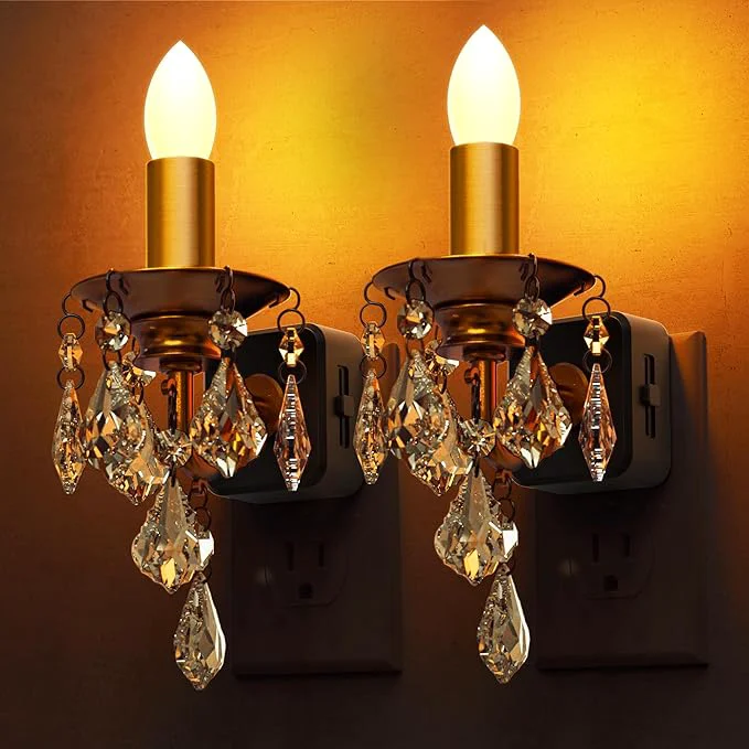 Unique L LOHAS LED Flameless Candle Night Light 2 Pack Night Lights Plug into Wall Genuine