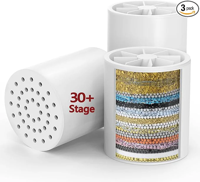 Specialty 3 Pack 33 Stage Universal Shower Filter Cartridge V C E- Hard Water High-Grade