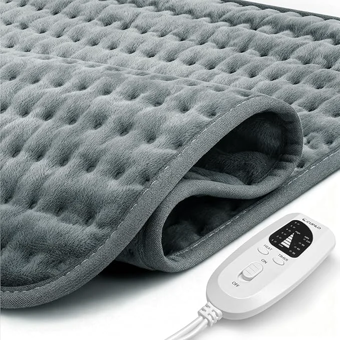 Practical CuPiLo Heating Pad for Back Pain Relief Electric Heating Pads for Neck and Expertly Made