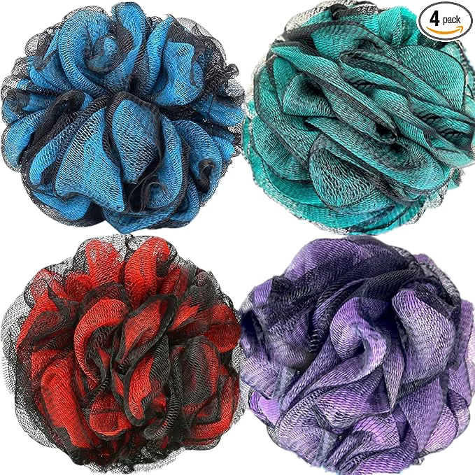 Original Design Fu Store Loofah Sponge Shower Loofahs 60g Bath Sponges Mesh Balls 4 Colors Body Healthy