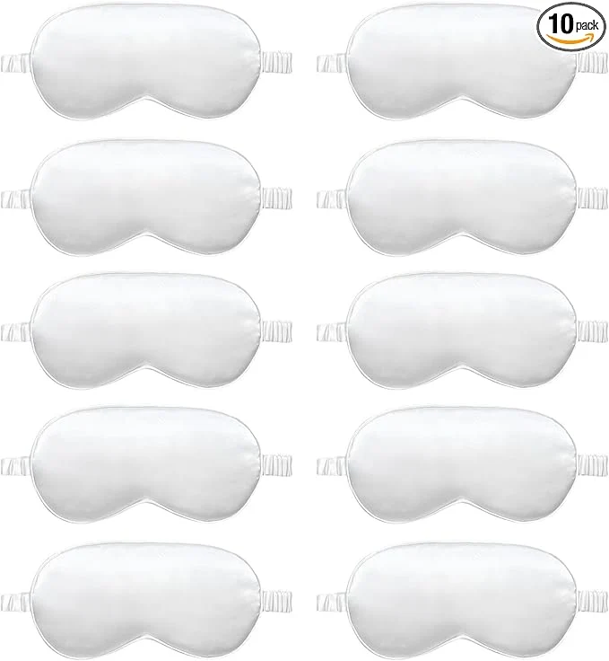 World-Class 10 Pack Sleep Mask Silk Eye Mask Sophisticated