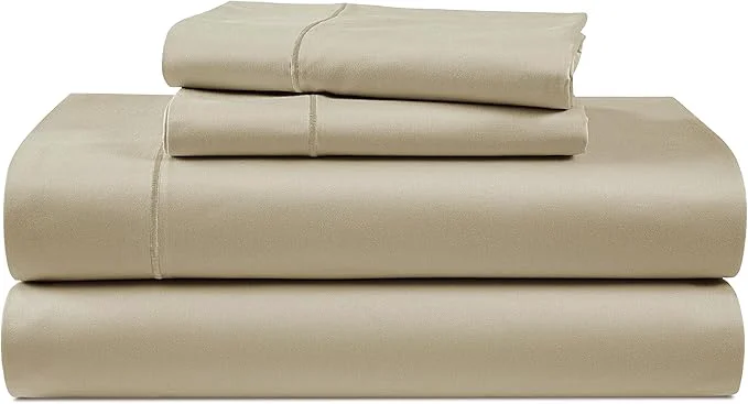 Secure LANE LINEN Egyptian Cotton Bed Sheets Full Size 15 inch Deep Pocket Full Bedding Set Naturally Temperature Regulating Cooling NO Pill Fade Resistant Cotton Sheets Full – Linen Original Design