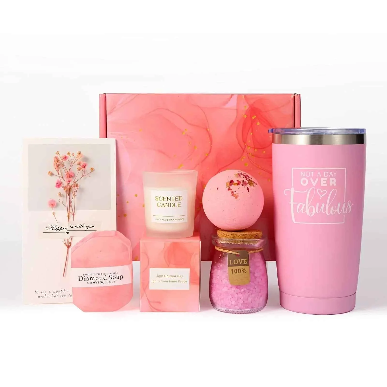 Healthy Cotton Spa Gift Set with Rejuvenating Essentials Secure