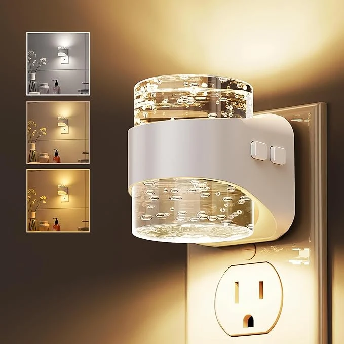 Soft L LOHAS LED Night Light 3CCT Bubble Night Lights Plug into Wall High-Grade