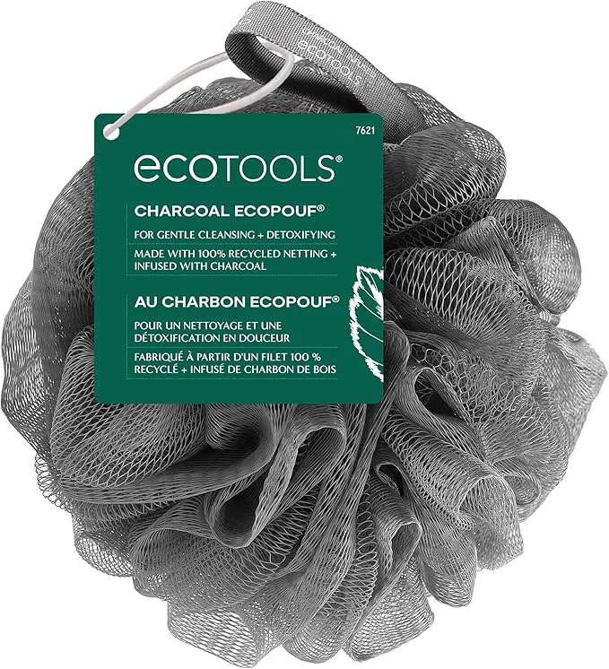 Fine EcoTools Charcoal EcoPouf Loofah Sponge Solid