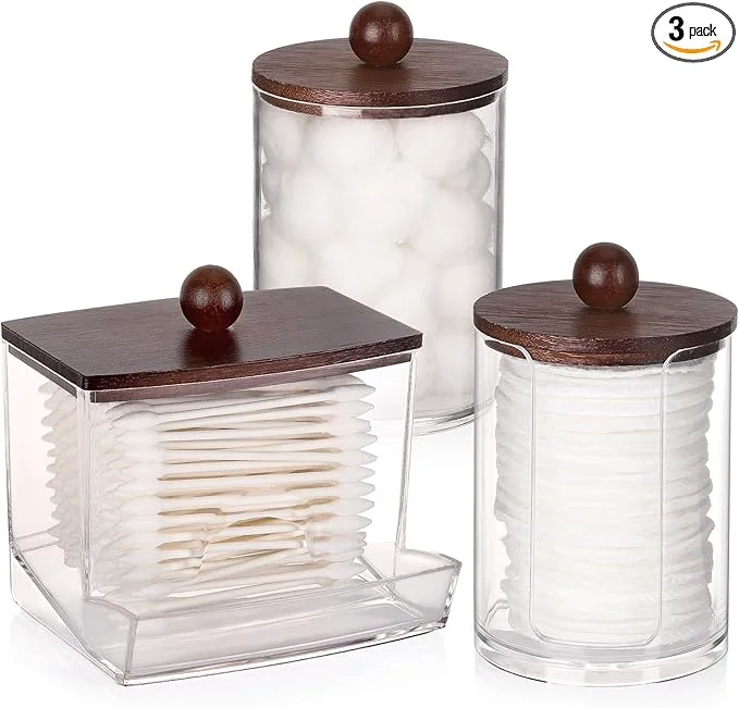 Durable Tmax Bathroom Organizer Accessories Set-10 oz 7 oz Qtips Holder Storage Crafted