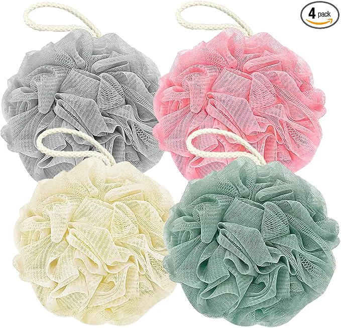 Exclusive Rnoafmu Shower Loofah Bath Sponge 60G Loofah Exfoliating Body Scrubber Responsible