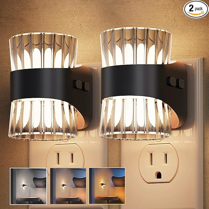 Innovative L LOHAS LED Night Light Modern Night Lights Plug into Wall 2 Pack Breathable