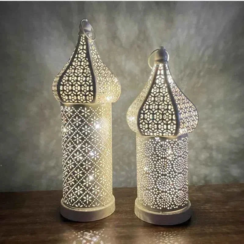 Exclusive Lantern – LED Gold Wrought Iron Solid