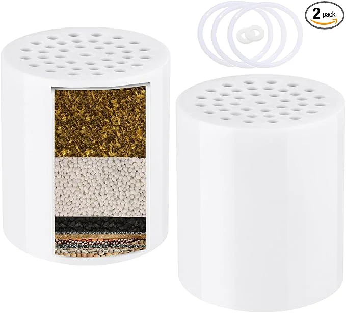 Convenient Heavy Duty Shower Filter Cartridge 2 Pcs Shower Head Filter Refill Fast
