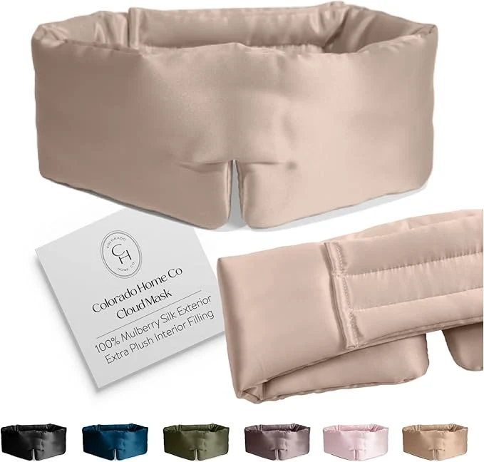Functional SUNDAYSILKS™ Adjustable Silk Sleep Mask Professional