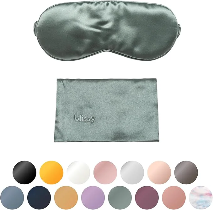 Green Blissy Silk Sleep Mask Casual