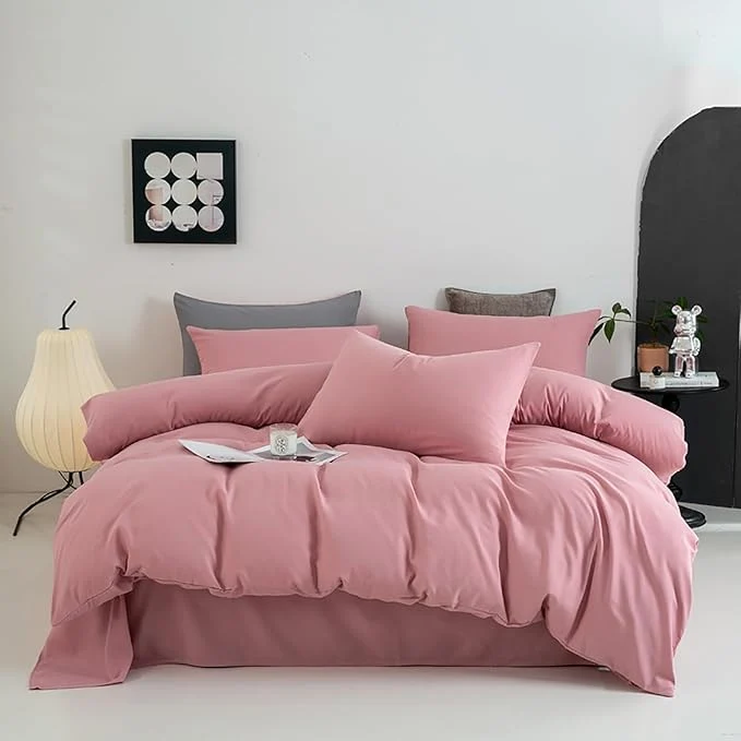 Responsible Cottonight Pink Comforter Set Twin Blush Pink Bedding Set Full Pale Pink Quilts Blanket Solid Color Soft Breathable Dusty Rose Comforter Set for Women Girls Twin Bed Fast