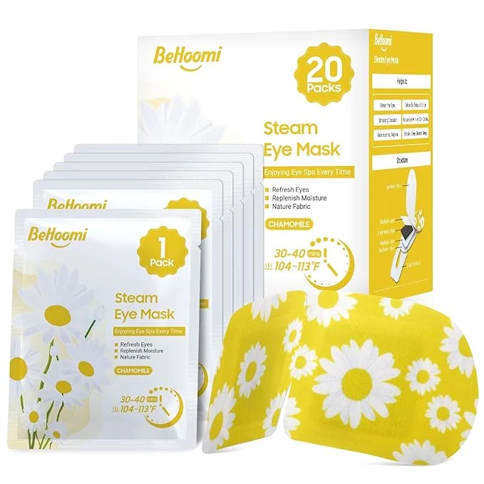 First-Class BeHoomi 20Packs Steam Eye Mask Heated Eye Mask Warm Compress Reliable